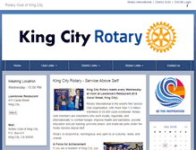 Tablet Screenshot of kingcityrotary.org